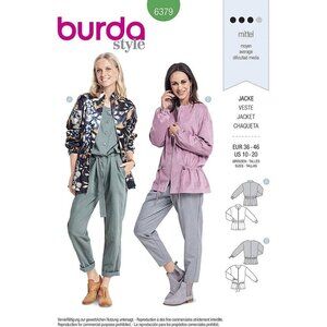 Burda Sewing Pattern 6379‎ Blousons Misses Size 10-20
